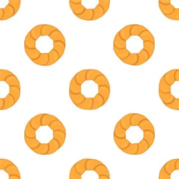 Illustration on theme big set identical biscuit, kit colorful pastry cookie Stock Illustration