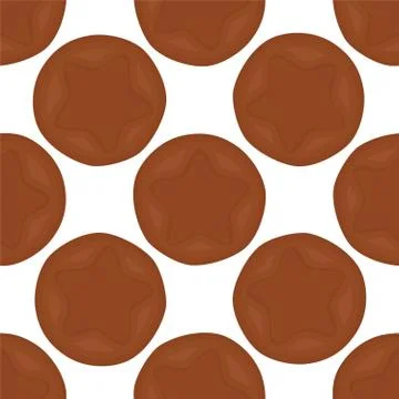 Illustration on theme big set identical biscuit, kit colorful pastry cookie Illustrazione stock