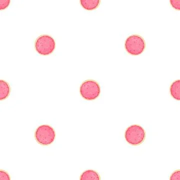 Illustration on theme big set identical biscuit, kit colorful pastry cookie イラスト素材