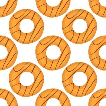 Illustration on theme big set identical biscuit, kit colorful pastry cookie イラスト素材