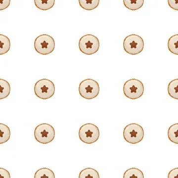 Illustration on theme big set identical biscuit, kit colorful pastry cookie 스톡 일러스트