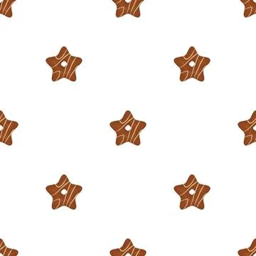 Illustration on theme big set identical biscuit, kit colorful pastry cookie Illustrazione stock