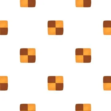 Illustration on theme big set identical biscuit, kit colorful pastry cookie Stock Illustration