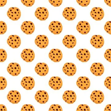 Illustration on theme big set identical biscuit, kit colorful pastry cookie Illustrazione stock