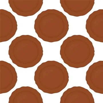 Illustration on theme big set identical biscuit, kit colorful pastry cookie Stock Illustration