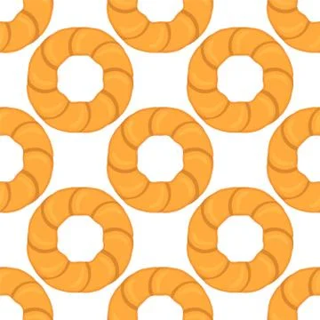 Illustration on theme big set identical biscuit, kit colorful pastry cookie Illustrazione stock