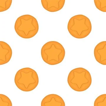 Illustration on theme big set identical biscuit, kit colorful pastry cookie Illustrazione stock