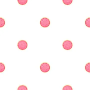 Illustration on theme big set identical biscuit, kit colorful pastry cookie イラスト素材
