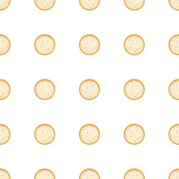 Illustration on theme big set identical biscuit, kit colorful pastry cookie Illustrazione stock