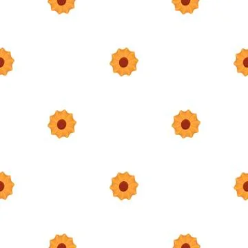 Illustration on theme big set identical biscuit, kit colorful pastry cookie イラスト素材
