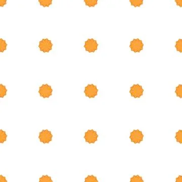 Illustration on theme big set identical biscuit, kit colorful pastry cookie Illustrazione stock