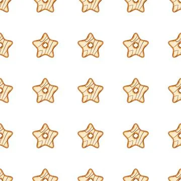 Illustration on theme big set identical biscuit, kit colorful pastry cookie Stock Illustration