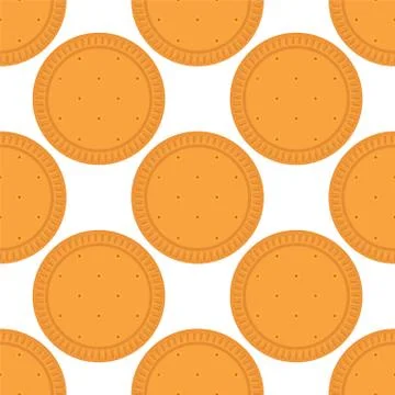 Illustration on theme big set identical biscuit, kit colorful pastry cookie 스톡 일러스트