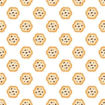Illustration on theme big set identical biscuit, kit colorful pastry cookie 스톡 일러스트