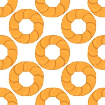 Illustration on theme big set identical biscuit, kit colorful pastry cookie Stock Illustration