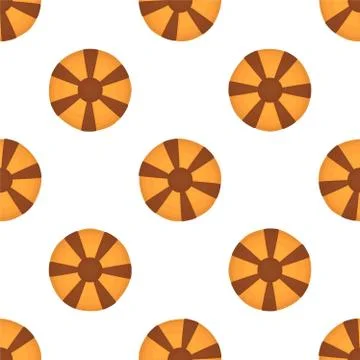 Illustration on theme big set identical biscuit, kit colorful pastry cookie 스톡 일러스트