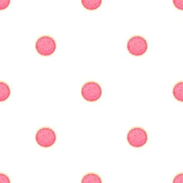 Illustration on theme big set identical biscuit, kit colorful pastry cookie イラスト素材