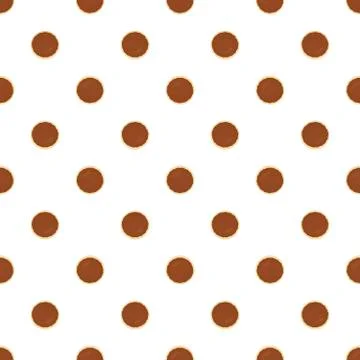 Illustration on theme big set identical biscuit, kit colorful pastry cookie Stock Illustration