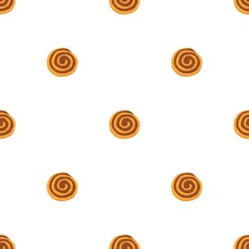 Illustration on theme big set identical biscuit, kit colorful pastry cookie Illustrazione stock