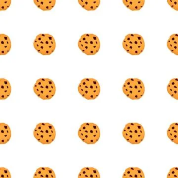 Illustration on theme big set identical biscuit, kit colorful pastry cookie Illustrazione stock