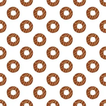 Illustration on theme big set identical biscuit, kit colorful pastry cookie 库存插图