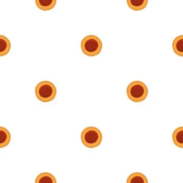 Illustration on theme big set identical biscuit, kit colorful pastry cookie Illustrazione stock