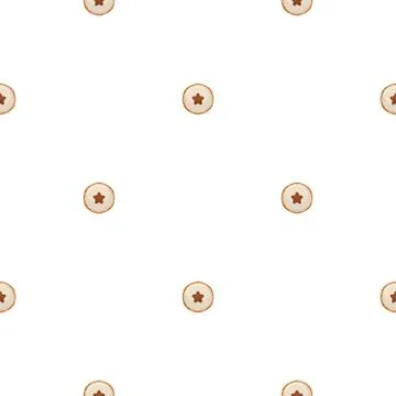 Illustration on theme big set identical biscuit, kit colorful pastry cookie Stockillustratie