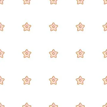 Illustration on theme big set identical biscuit, kit colorful pastry cookie Illustrazione stock
