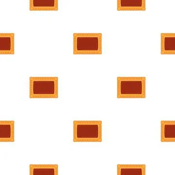 Illustration on theme big set identical biscuit, kit colorful pastry cookie 库存插图