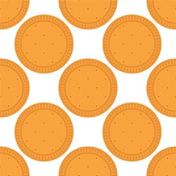 Illustration on theme big set identical biscuit, kit colorful pastry cookie 스톡 일러스트