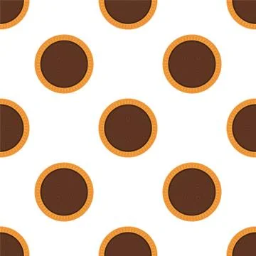 Illustration on theme big set identical biscuit, kit colorful pastry cookie Stock Illustration