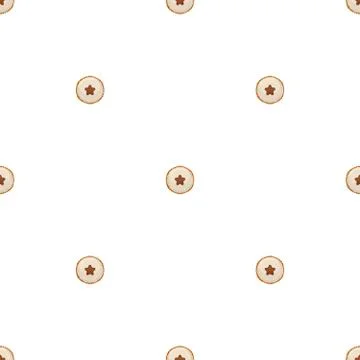 Illustration on theme big set identical biscuit, kit colorful pastry cookie Illustrazione stock