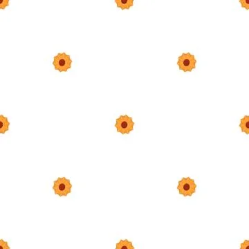 Illustration on theme big set identical biscuit, kit colorful pastry cookie 스톡 일러스트
