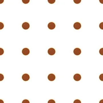 Illustration on theme big set identical biscuit, kit colorful pastry cookie Stock Illustration