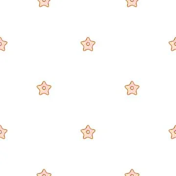 Illustration on theme big set identical biscuit, kit colorful pastry cookie Illustrazione stock