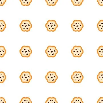 Illustration on theme big set identical biscuit, kit colorful pastry cookie 스톡 일러스트