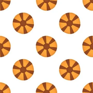 Illustration on theme big set identical biscuit, kit colorful pastry cookie イラスト素材