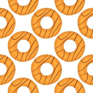 Illustration on theme big set identical biscuit, kit colorful pastry cookie Stock Illustration