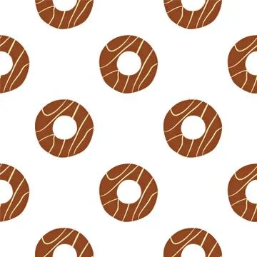 Illustration on theme big set identical biscuit, kit colorful pastry cookie 스톡 일러스트