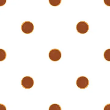 Illustration on theme big set identical biscuit, kit colorful pastry cookie Illustrazione stock