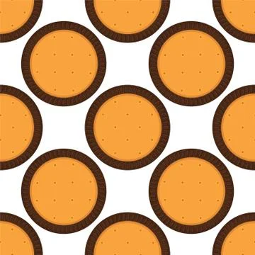 Illustration on theme big set identical biscuit, kit colorful pastry cookie 스톡 일러스트