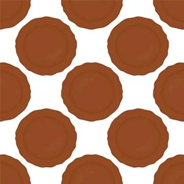 Illustration on theme big set identical biscuit, kit colorful pastry cookie Stock Illustration