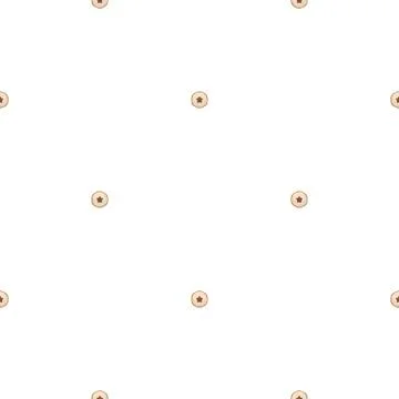 Illustration on theme big set identical biscuit, kit colorful pastry cookie Illustrazione stock