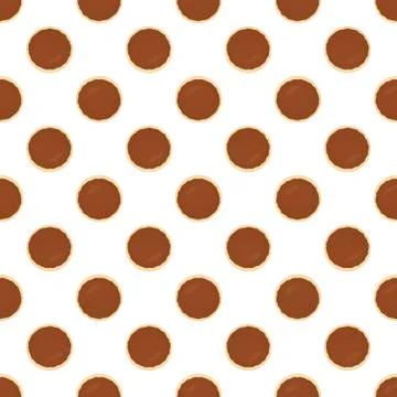 Illustration on theme big set identical biscuit, kit colorful pastry cookie Stock Illustration