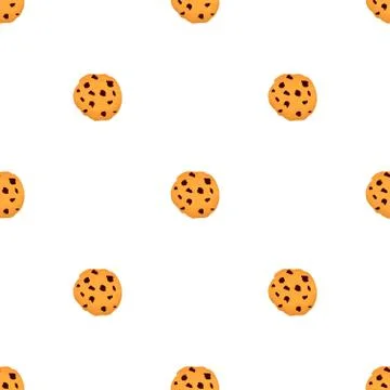 Illustration on theme big set identical biscuit, kit colorful pastry cookie Illustrazione stock