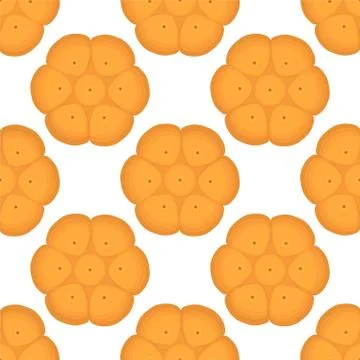 Illustration on theme big set identical biscuit, kit colorful pastry cookie Stockillustratie