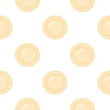 Illustration on theme big set identical biscuit, kit colorful pastry cookie Illustrazione stock