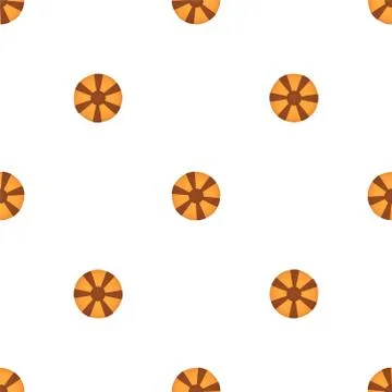 Illustration on theme big set identical biscuit, kit colorful pastry cookie Illustrazione stock