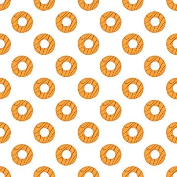 Illustration on theme big set identical biscuit, kit colorful pastry cookie Illustrazione stock