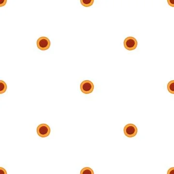 Illustration on theme big set identical biscuit, kit colorful pastry cookie Stock Illustration